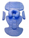 Husa perna din bumbac antitranspiratie pentru scaun auto 9-25 kg Deseda Albastru