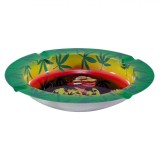 Scrumieră Metalică, Model Jamaica, Diametru 7cm, &Icirc;nălțime 7cm, Multicolor, Oem