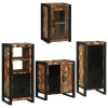 VidaXL Set de mobilier pentru baie cu ușă 4 pcs Lemn recuperat solid 3305701