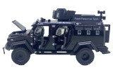 Macheta metal blindata de Politie SWAT 1:24 sunet, lumini led, resort