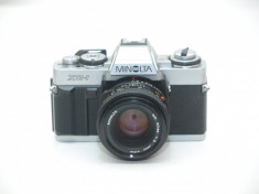 Minolta XG-1 cu obiectiv Minolta MD 50mm f2 foto