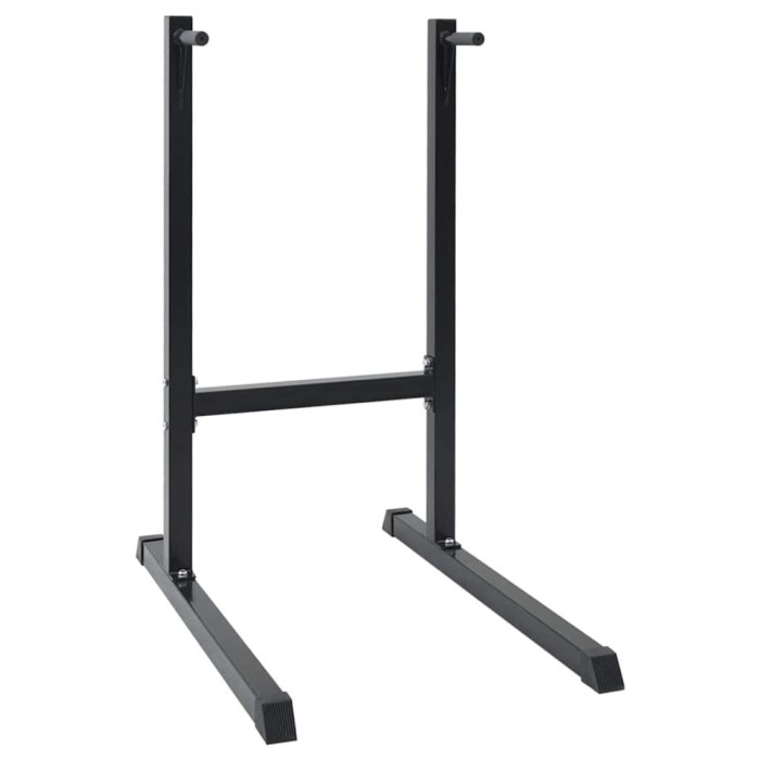 vidaXL Stantă pentru flotări Negru 104 x 66.5 x 122 cm