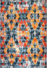 Covor Model Vintage 11402-114, Marime 120 x 170 cm, Multicolor, Inaltime Fir 9 mm, Antialergic, Polipropilena, Living, Dormitor, Sufragerie, Birou