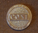 Medalie Industrie - COMBINATUL de OTELURI SPECIALE TARGOVISTE COST (aniversare 1973-1993)
