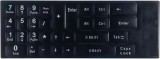 Litere autocolante pentru taste numerice tastatura PC, laptop, Active, fond negru, layout standard engleza US qwerty, rezistente la apa, corectie tast