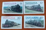 TANZANIA= ''LOCOMOTIVE''-4 val--MNH -NESTAMPIL.-VEZI SCAN