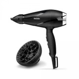 Uscator de par ionic, BaByliss, 6713DE, 2200 W, Motor AC, Difuzor, Negru/Crom