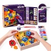 Set creatie Wood Craft - Flowers, 21 21cm - Freedom, Okto