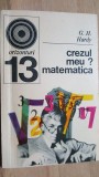 Crezul meu? Matematica- G. H. Hardy