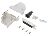 Adaptor D-Sub PIN: 25 mamă &icirc;n unghi 45&deg; - gold flash