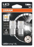 Set 2 Buc Led Osram P21/5W 12V 1,3W BAY15D 6000K LEDriving SL 7528DYP-02B