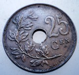 7.554 BELGIA 25 CENTIMES 1913 BELGIE, Europa, Cupru-Nichel