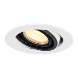 Spot incastrat, SUPROS 78 Ceiling lights, white recessed fitting, LED, 3000K, round, white, 60&deg; lens, 9W,, SLV