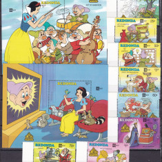 Redonda 1987 Disney CAPEX serie + 2 blocuri MNH