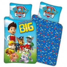 Set lenjerie pat copii Paw Patrol No Job Is Too Big 100x135 + 40x60 SunCity BRM005822 foto