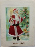 Felicitare franceză de epocă , &bdquo;Joyeux No&euml;l&rdquo;