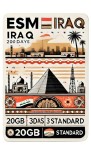 ESIM Iraq 20GB 30Days Standard