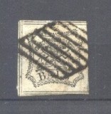 Italy Church State 1852 Coat of arms, 8 BAJ, Mi.9, paper on back, used S.389, Stampilat