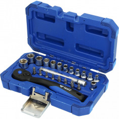 Set Tubulare 1/4 cu Clichet Brilliant Tools, 4-13mm, 23 buc