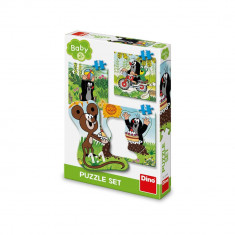 Puzzle 3 in 1, Mica Cartita pe pajiste – DINO TOYS