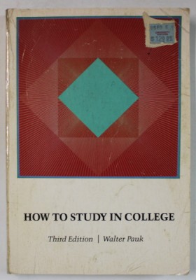 HOW TO STUDY IN COLLEGE by WALTER PAUK , 1984 foto