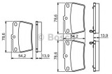 Set placute frana,frana disc TOYOTA RAV 4 II (CLA2, XA2, ZCA2, ACA2) (2000 - 2005) BOSCH 0 986 494 350