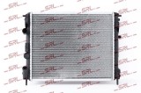 Radiator racire Dacia Logan 2008; Renault Clio 2001, Thalia 2013; motor 1.2, 1.4, 1.8, 1.9 D, dimensiuni [mm] 480x415x23; 7700428658; 7711134332;