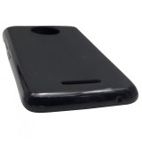 Husa silicon neagra (cu spate mat) pentru Motorola Moto C Plus