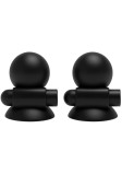 Ventuze vibratoare pentru sf&acirc;rcuri TABOOM Vibrating Nipple Suckers, 7 funcții de vibrație, rezistente la apă, negru
