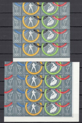 1960 LP 494 LP 494 a JOCURILE OLIMPICE ROMA I DANTELAT+ NEDANTELAT BLOCURI MNH foto
