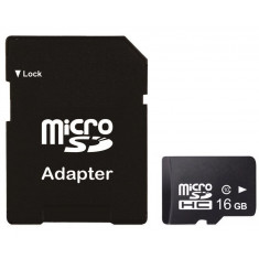 Card Micro SD (Secure Digital) cu Adaptor SD de 16 GB HC Clasa 10