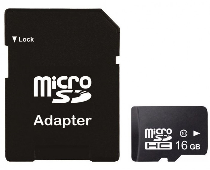 Card Micro SD (Secure Digital) cu Adaptor SD de 16 GB HC Clasa 10