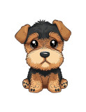 Cumpara ieftin Sticker decorativ Airedale Terrier, Maro, 72 cm, 5544ST, Oem