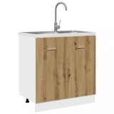 vidaXL Dulap inferior de chiuvetă &ldquo;Lyon&rdquo; stejar artizanal 80x46x81,5cm