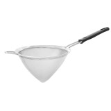 Strecuratoare conica, inox, 18 cm - Zokura, cu maner, paste