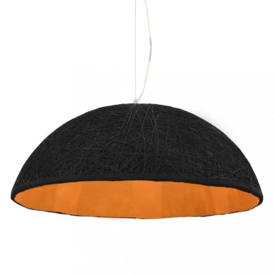 Lampă suspendată, negru și auriu, &amp;Oslash;70 cm, E27 foto