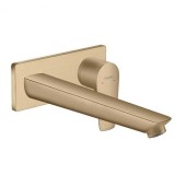 Baterie lavoar monocomanda cu montaj incastrat, bronz satinat, Hansgrohe Talis E