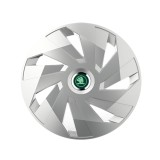 Set 4 Capace Roti pentru Skoda Nou Verde, model Vector Gray, R15, SKODA