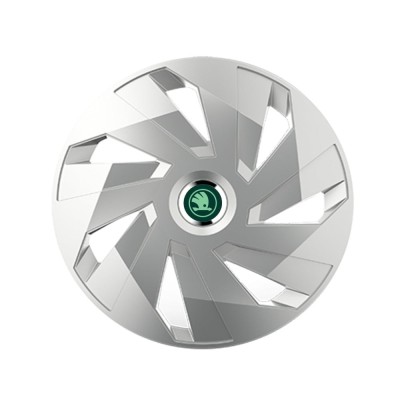 Set 4 Capace Roti pentru Skoda Nou Verde, model Vector Gray, R15, SKODA foto