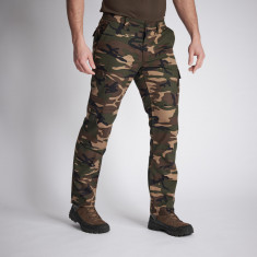 Pantalon Cargo Rezistent Stepă 300 Camuflaj Woodland Verde