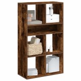 VidaXL Bibliotecă, stejar fumuriu, 66x31x112 cm, lemn prelucrat