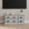 Comodă TV, gri sonoma, 100x35,5x45 cm, lemn prelucrat
