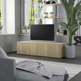 Comoda TV, stejar Sonoma, 120 x 34 x 30 cm, PAL GartenMobel Dekor, vidaXL