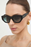 Chlo&eacute; ochelari de soare femei, culoarea negru, CH0220S, Chloe