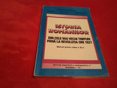 ISTORIA ROMANILOR DIN CELE MAI VECHI TIMPURI PANA LA REVOLUTIA DIN 1821CLASA XI foto