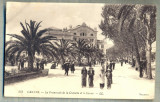 AD 121 C. P. VECHE -CANNES- LA PROMENADE DE LA CROISETTE -FRANTA -CIRCULATA 1920, Printata