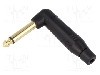 Conector jack, Jack 6,3mm, 2 contacte, tata, AMPHENOL - ACPM-RB-AU