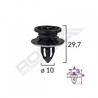 CLIPS TAPITERIE USI PENTRU AUDI A4 SET 10 BUC foto