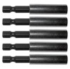 Prelungitor magnetic pentru biti 1/4&amp;quot; x 60 mm 5 piese Gadget DIY
