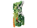Conector de &Icirc;mbinare Șine 0,5-6mm2 2 Borne Galben-Verde